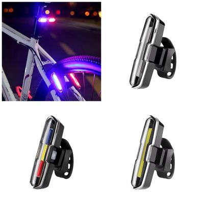Feu Arrière de Vélo Feu Arrière de Vélo Lampe de Poche Étanche pour Cyclisme Rechargeable Avertissement de Sécurité Feu Arrière LED