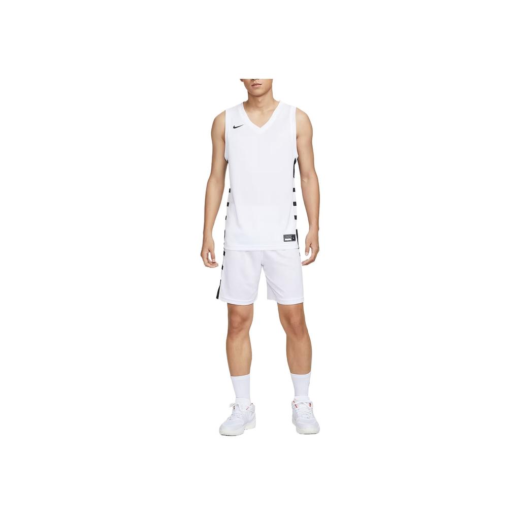 Nike Dri-Fit Elite Power Fashion Versatile Comfortable Solid Color Basketball Jersey Men Tops White IM9813-102