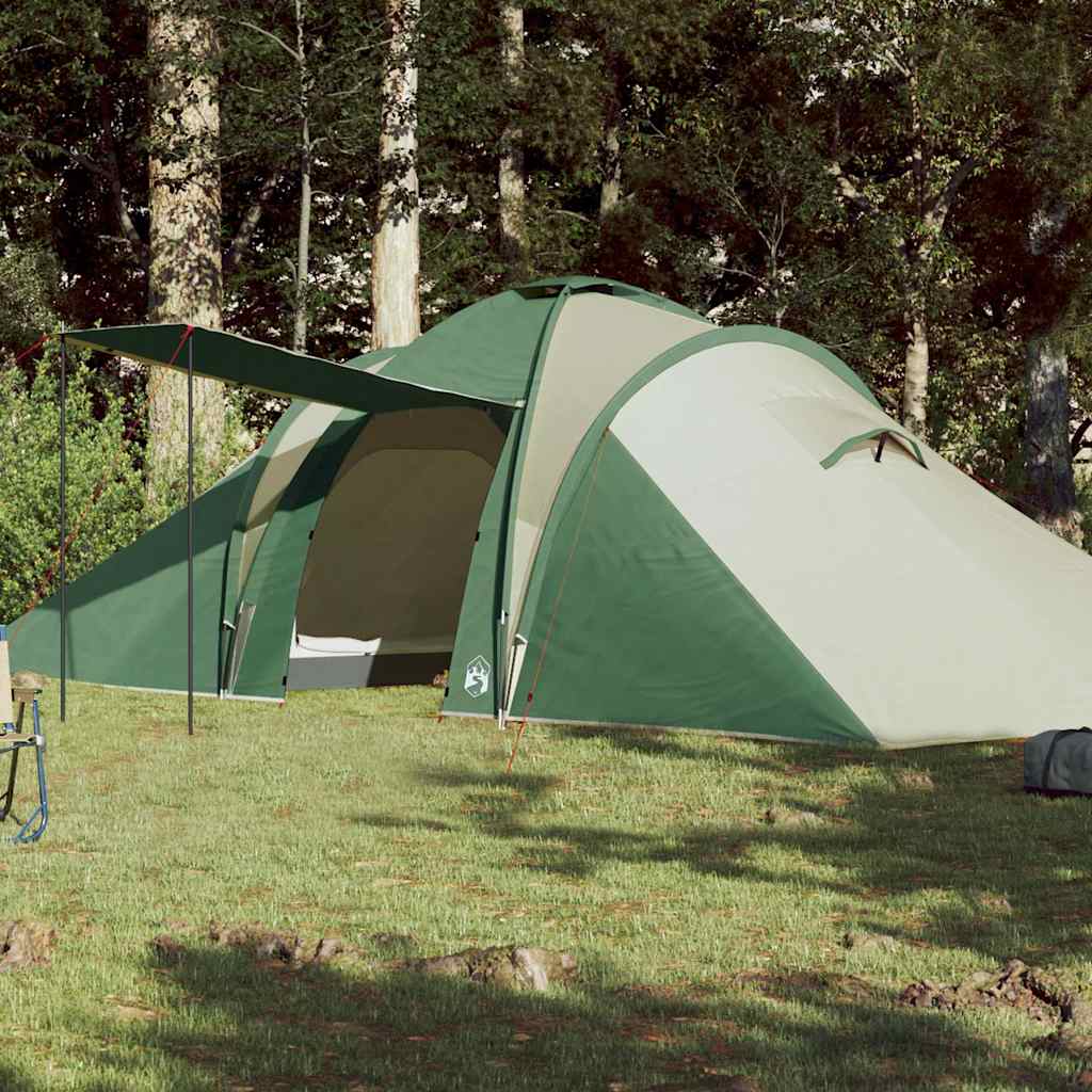 Vidaxl Family Tent, 6-Person, Dome, Green, Waterproof