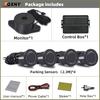 Car Auto Parktronic Reverse Backup Radar With 4 Parking Sensors Kit Buzzer Sound Alarm Detector System Rear No Display Monitor