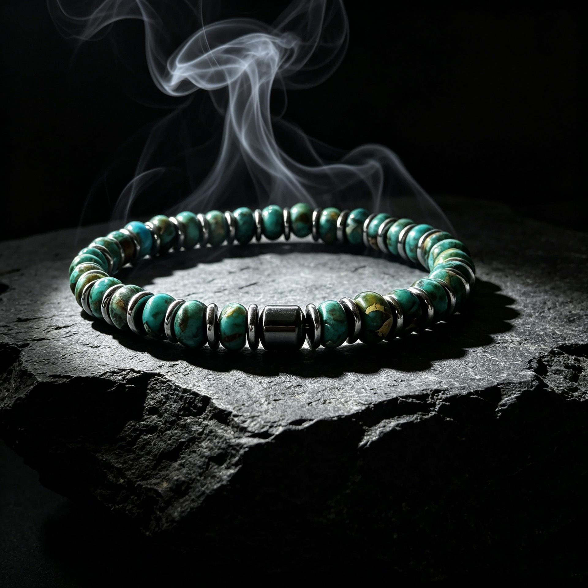 Emperor Stone Bracelet, Bohemian Retro Style, Men s Beaded Bracelet
