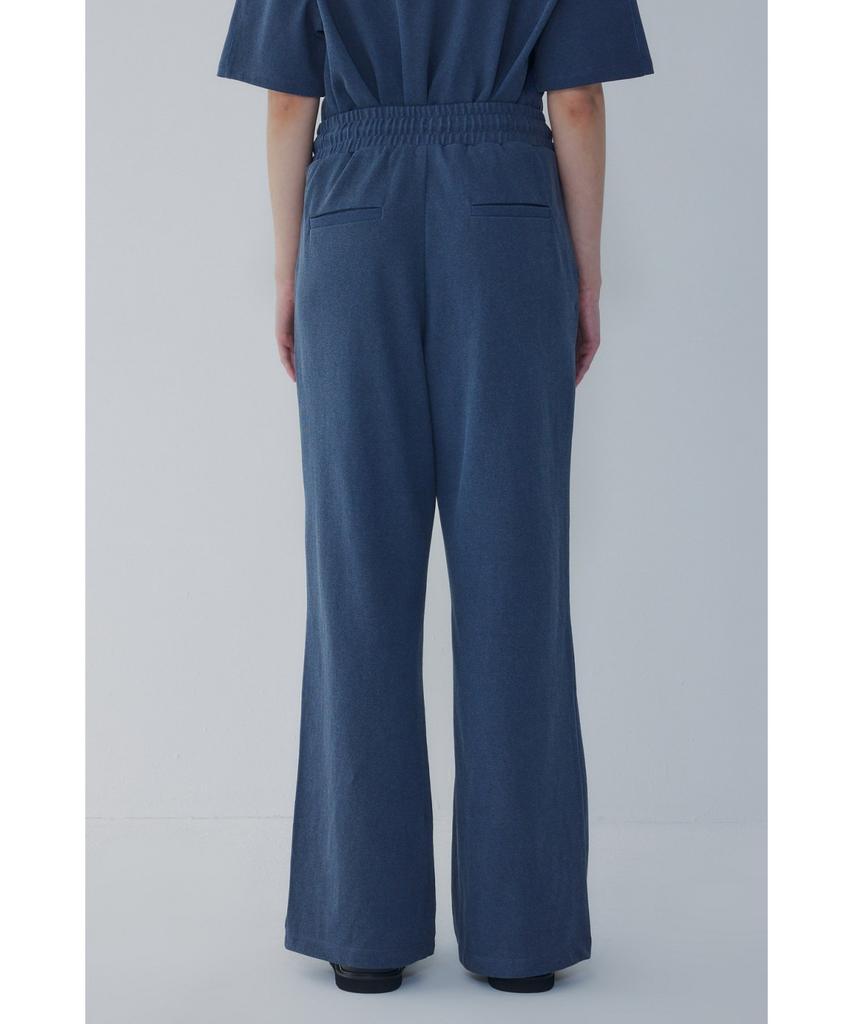 Bobeu Lettering Pigment Wide Pants_Navy 7156230012