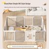 Gray & White Color Block Puppy Playpen for Small to Medium Dogs - Indoor Pet Crate & Isolation Fence