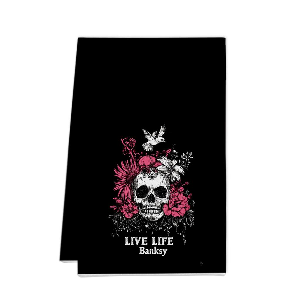 Halloween towel ornament gift microfiber printing kitchen towel special dish towel rag