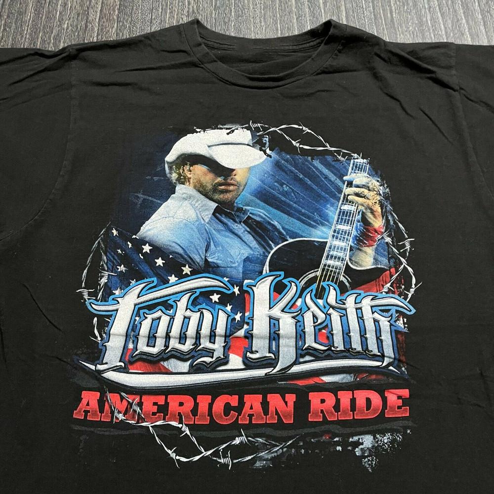 Toby Keith T Shirt Black Concert American Ride Country Music VN1775 Unisex T-Shirt S