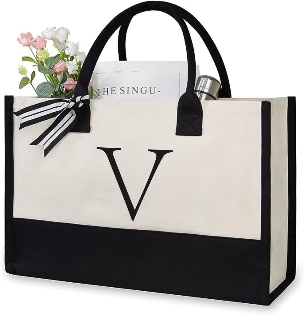 Large-Capacity Fashion Tote: Film-Coated Spliced Canvas Handbag