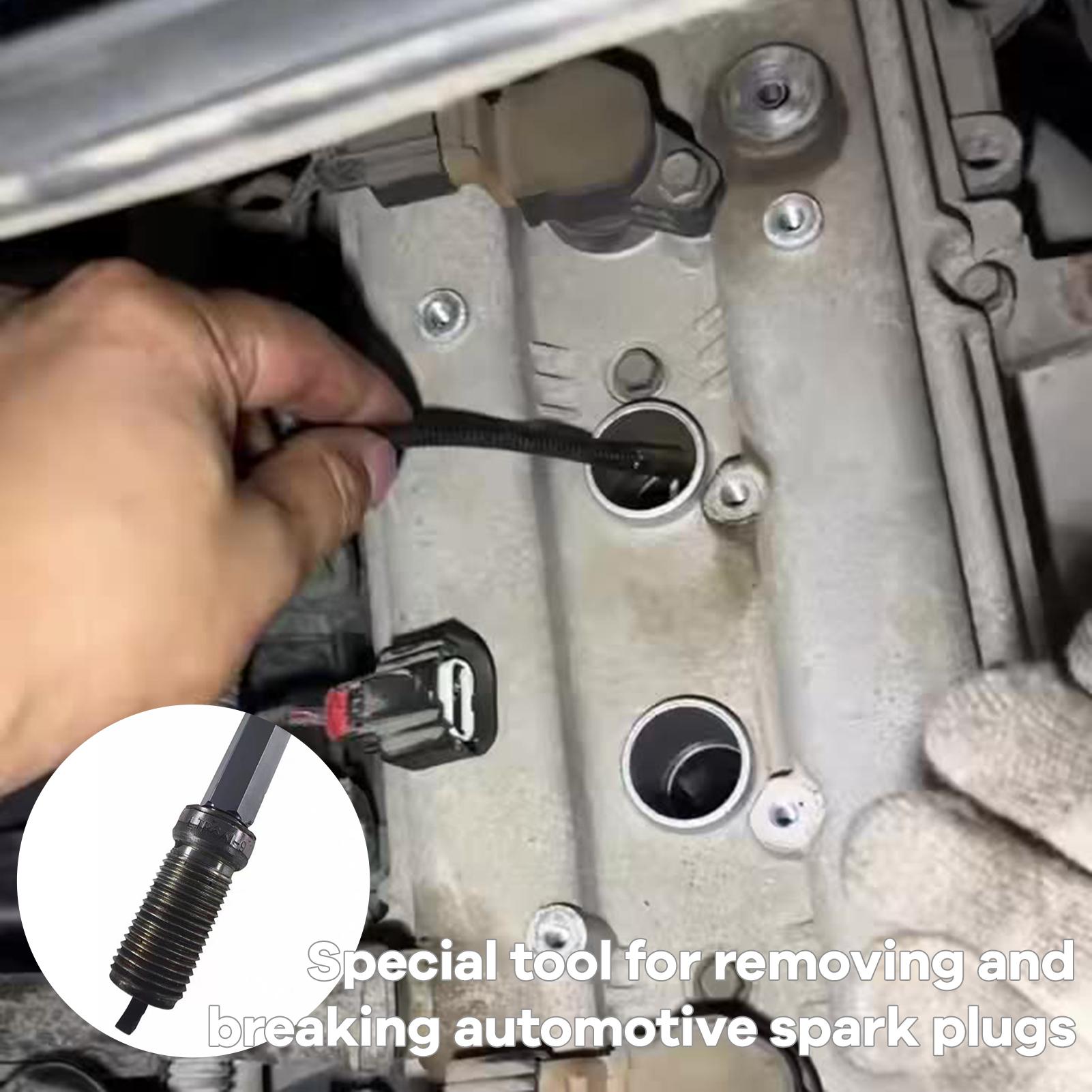 Car Spark Plug Extractor Broken Bolt Remover Reverse Cone Screw Extractor Tool for Automotive Repair