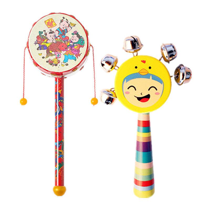 Newborn Baby Baby Soothing Rattle Grasp Training Toy Hand Bell Puzzle Early Education Hand Grip Gnaw Hand Grab