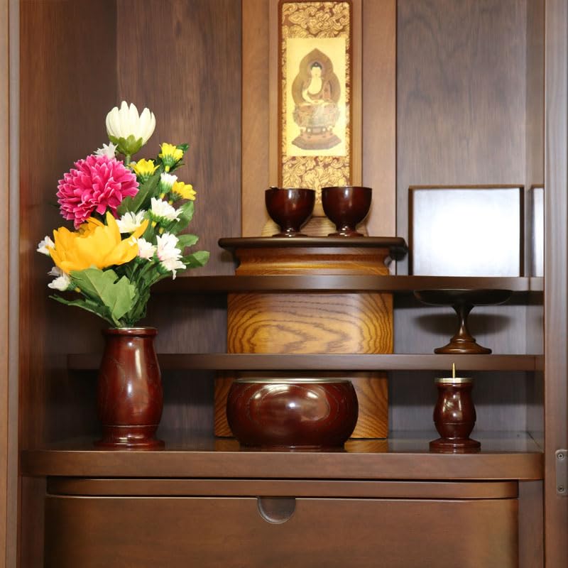 Naamukumachan Kobo Buddhist Altar Flowers (Large) Artificial Flowers (1 Bunch) Large (Type A)