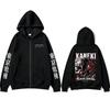 Anime Tokyo Ghoul Kaneki Ken Merch Zipper Hoodie Men Women Cartoon Manga Harajuku Zip Up Jacket Male Oversized Zip Up Sweatshirt