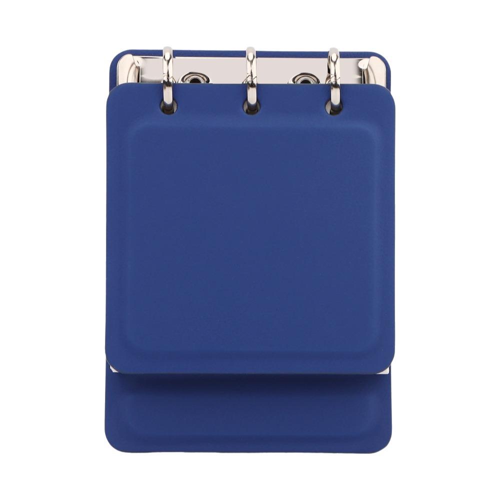 Leather Portable Notebook Stylish A7 Note Book Minimalist Compact Pocket Notebook  Gifts темно-синий