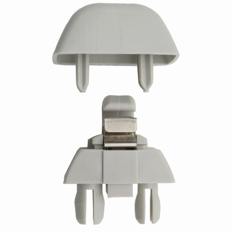 2X Gray Sun Visor Support Retainer Clip Hook For VW Passat Polo Skoda Citigo Rapid 2012 2013 2014 2015 Seat 6RD857561 6R0857561
