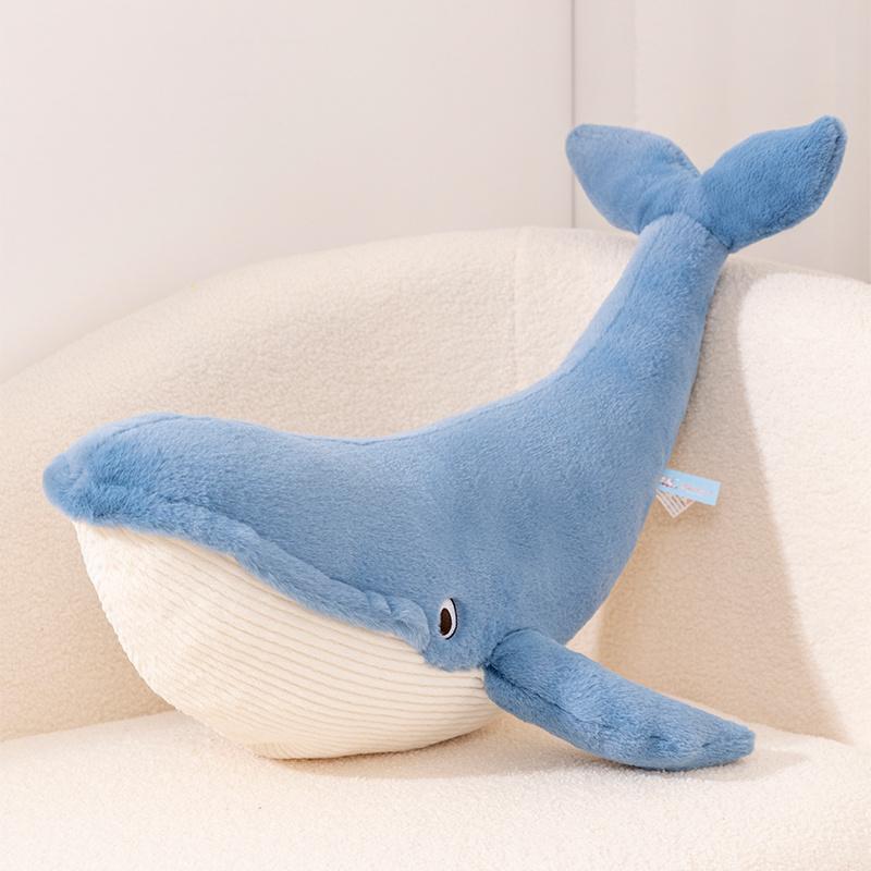 New  75/100cm New Style Blue Shark Plush Toys Big Fish Cloth Doll Whale Stuffed Animals Children Birthday Gift