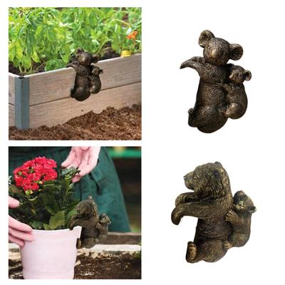 Plant Pot Decor Cute Flower Pot Pendant Ornament for Outdoor Patio Yard