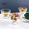 Temperature Resistant Glass Dessert Bowl, Footed Ice Cream Cup, Small Vintage Cup Parfait for Sundae, Fruit, Pudding, Condiment, Snacks, Serving