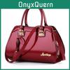 Stylish 2024 Fashionable Red Handbag With Shiny Finish For Women Ideal For Moms