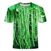 Lustige Gemüse Gurke 3D-Druck Grafik T-Shirts Y2k Herren Designer Kleidung Damen Kinder Persönlichkeit Kreativ Lässig Rundhals Oberteile