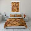 Vintage Clock Pattern Set Soft Comfortable Duvet Cover Bedding Set Included 1*Duvet Cover & 2*Pillowcases, Gift