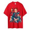 Hot Sale Demon Slayer Japanese Hot-blooded Anime Classic Loose Casual Oversized Short-sleeved Comfortable Soft Cotton Summer New Tee Oversized Top