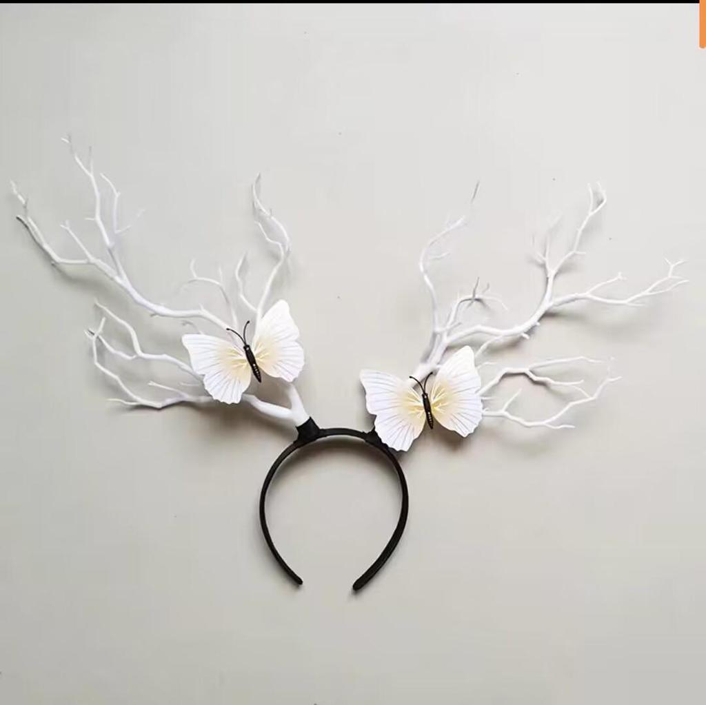 Europäisches Amerikanisches Mori Girl Rentiergeweih Leuchtendes Weihnachtskopfband mit Großen Haaraccessoires und Verzierungen