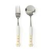 Kookkookhorang Portable Spoon and Fork Set (White)