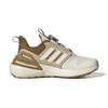 Adidas Rapidasport Boa Comfortable Shock Absorption Durable Breathable Low Top Running Shoes Kids Sneakers White Brown ID5911