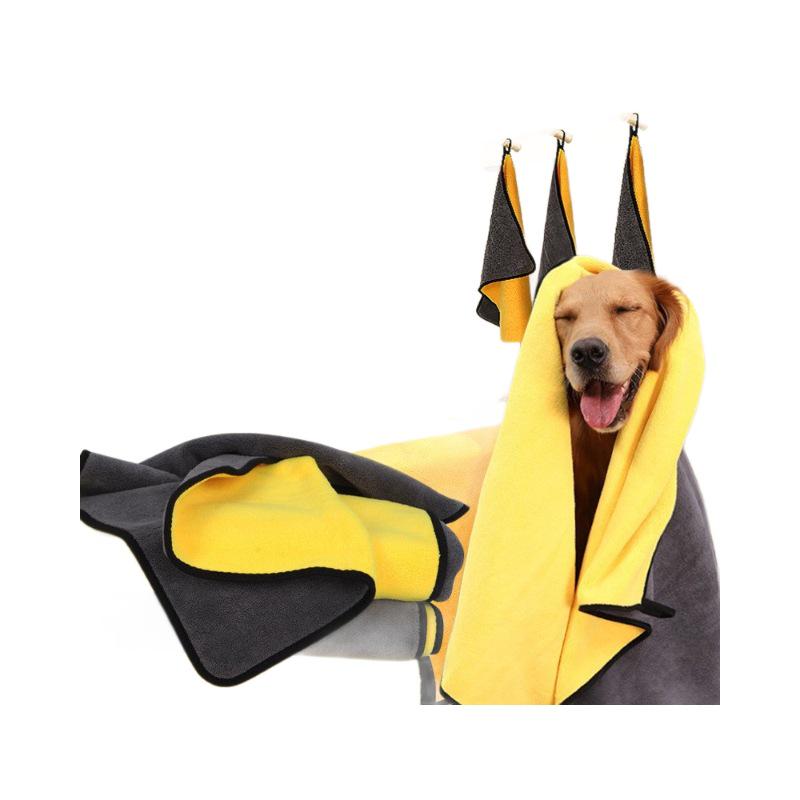 Extra-Large Quick-Dry Absorbent Towel for Pets - Ideal for Teddy, Golden Retriever, Dogs & Cats