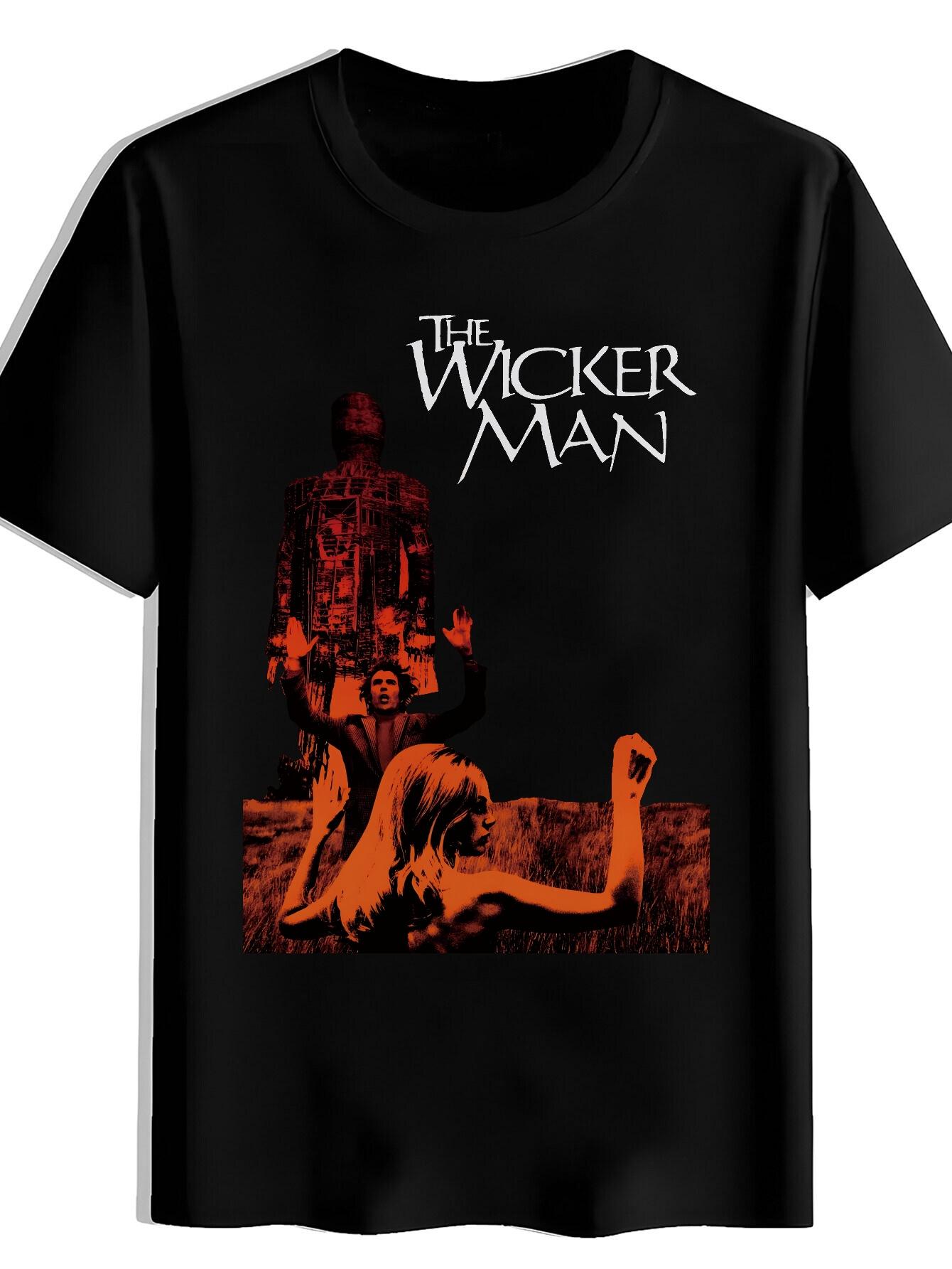 Футболка The Wicker Man Графическая - Красно-оранжевые полосы с градиентом M