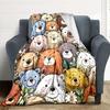 1pc Bear Collection Blanket, Lightweight Flannel Throw Blanket For Sofa, Bed, Travel, Camping, Living Room, Office, Couch, Chair, And Bed