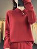 Women's Slim Fit Stand Collar Wool Pullover Sweater - Soft Autumn/Winter Knitwear