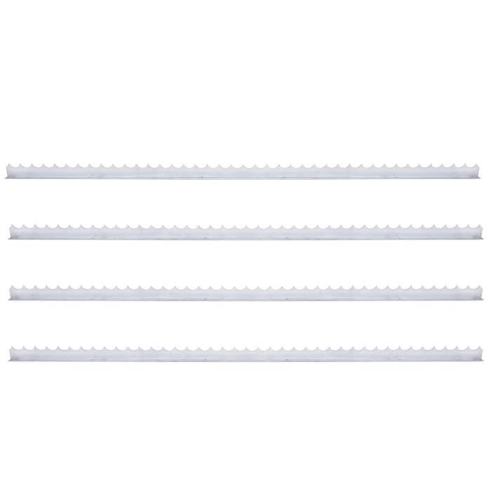 VidaXL Piquets muraux 4 pcs 1 m Acier galvanisé