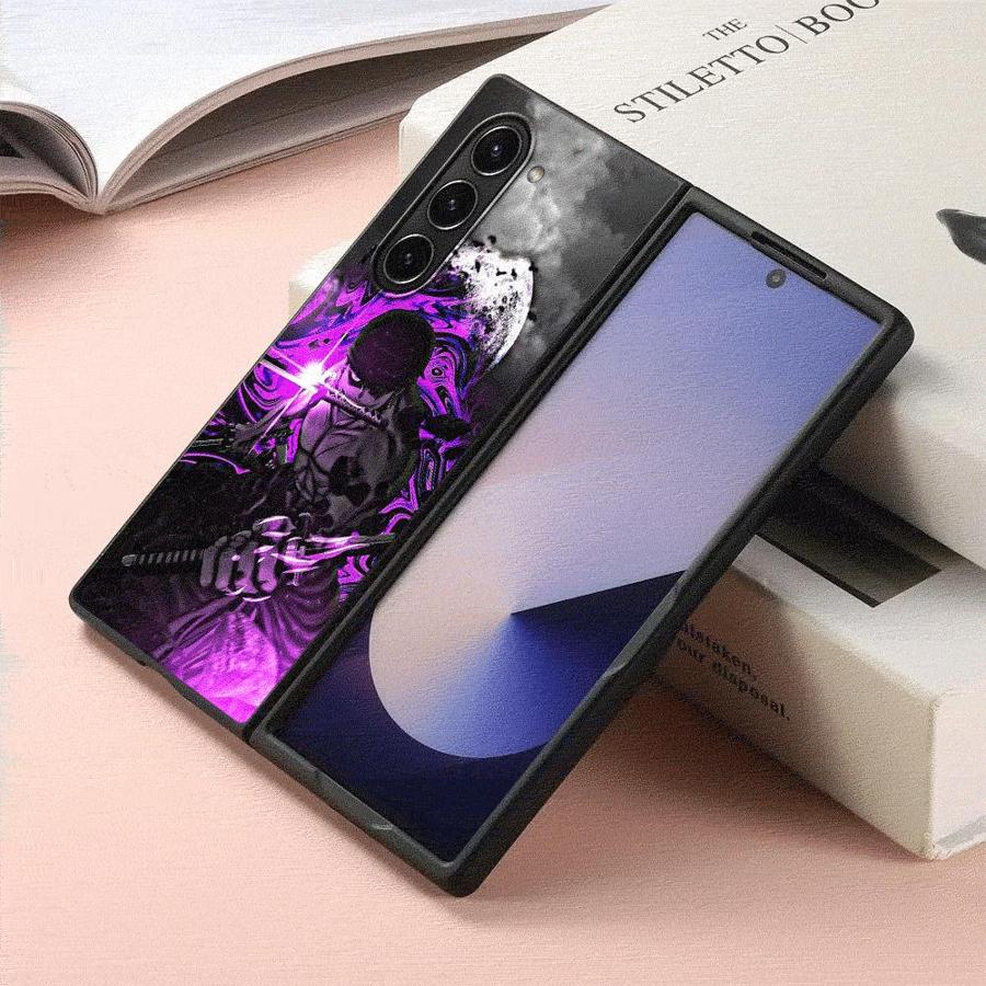 Custodia per Telefono Posteriore One Piece Cool Zoro per Samsung Galaxy Z Fold 7 6 5 4 3 ZFold7 ZFold6 ZFold3 ZFold4 ZFold5