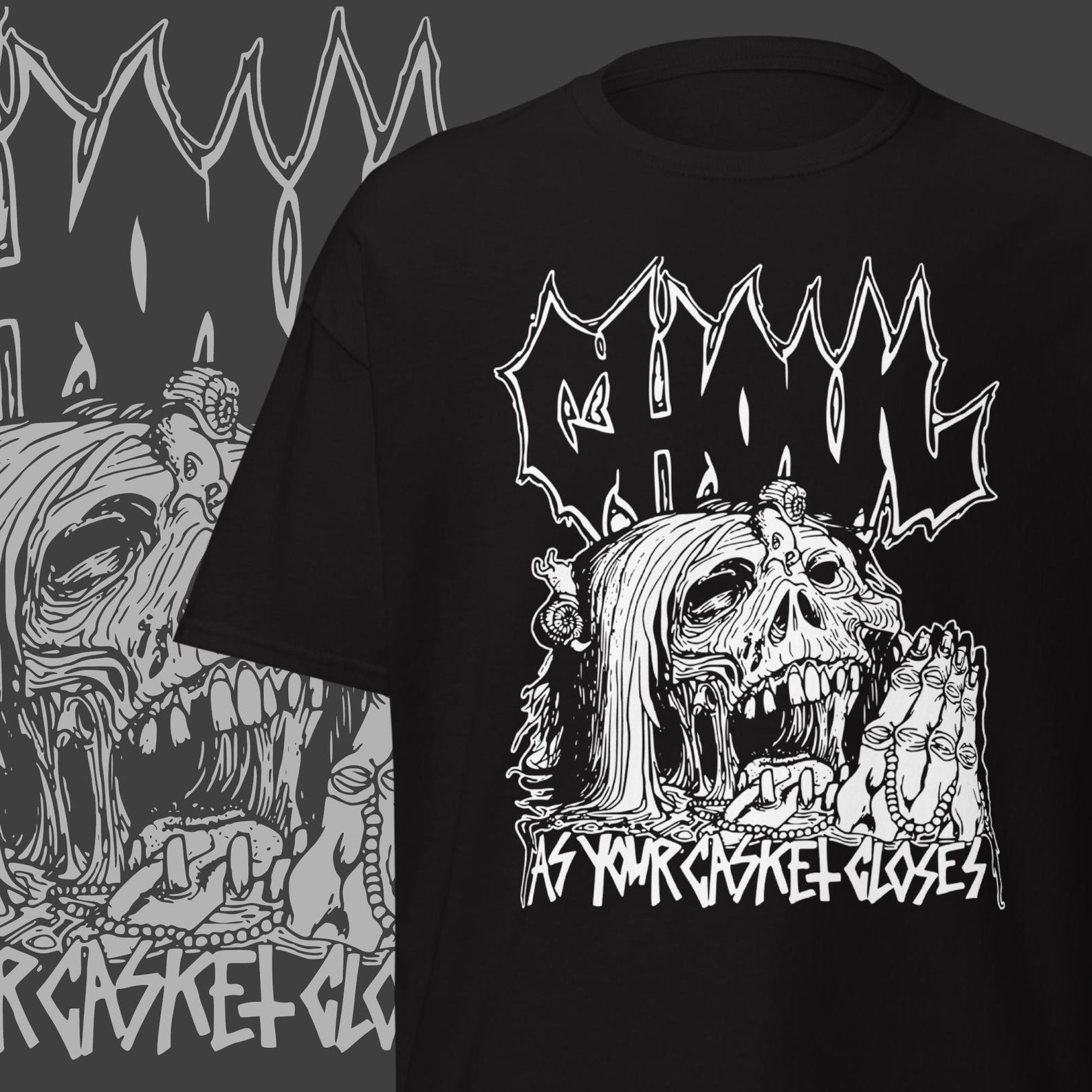 Ghoul Band T-Shirt Old School Metal Merch Vintage Metal Clothing S