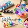 Multi-Style Led Light-Up Keycap Keychain Clicker Fidget Toy Stress Relief Portable Desk Accessory For Kids Adults