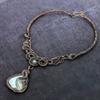 Natural Larimar, Moonstone Gemstone Copper Wire Wrap Jewelry Necklace 18" V5r71