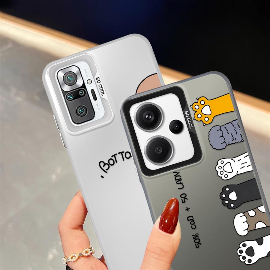 Phone Cover Case for Xiaomi Redmi Note 14 A1 11 Pro Note 13 12 Pro Plus A2 12 10 12C 13C 14C Cute Cartoon Cat