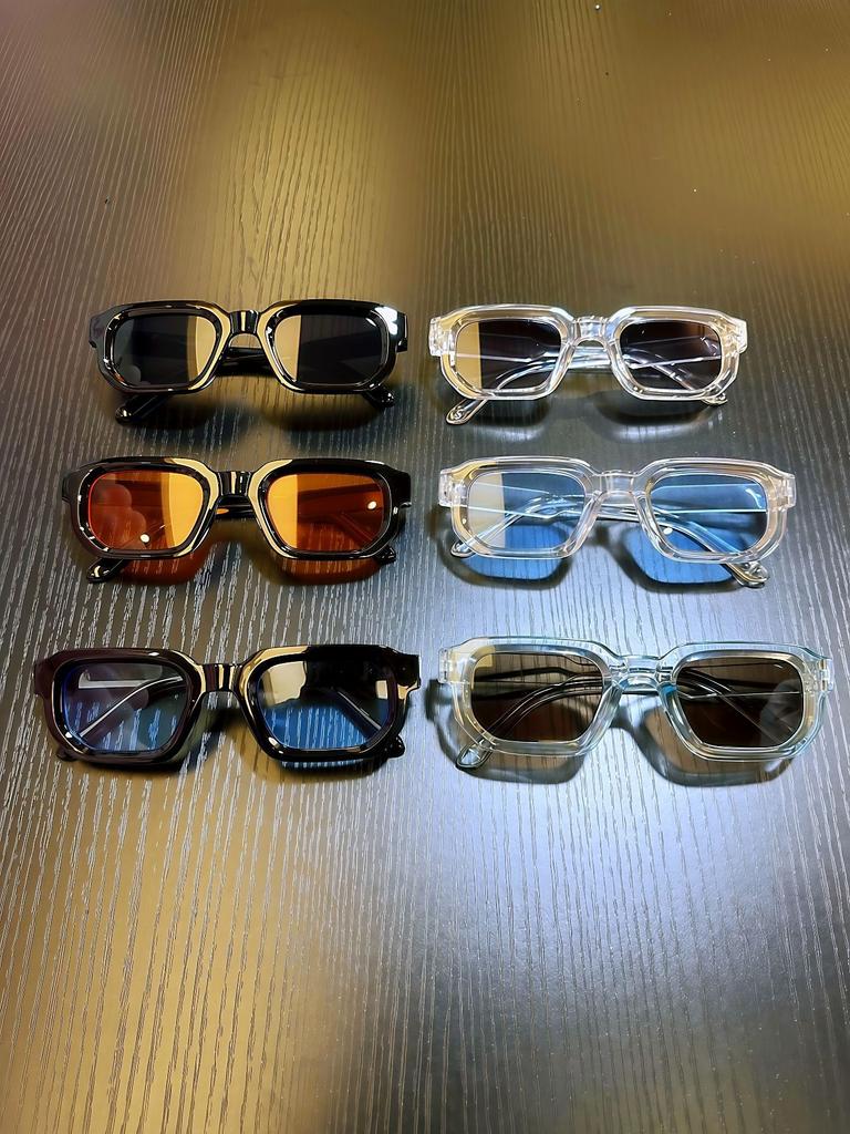 New Small Rectangle Sunglasses Women Fashion Brand Square Sun Glasses Men Classic Vintage Punk Shades UV400