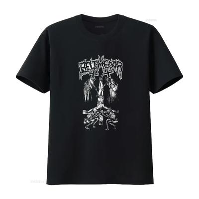 BELPHEGOR Crucifixion T-shirt Gothic Horror Ontwerp voor vintage Gewassen streetwear Rekbaar Ademend Stijlvol Comfortabel