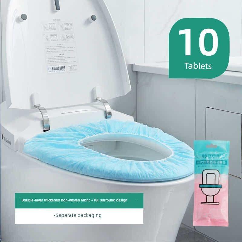 

Travel Disposal Bed Sheet Duvet Cover Pillowcase Quilt Cover Four-Piece Set Double Beddings Travel Hotel Portable Sterilization [Double toilet mat] Sterilization 10 pieces 1x1cm