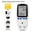 Uk Plug Digital Voltage Wattmeter Power Meter For Household Energy Consumption