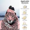 1pc Leopard Print Outdoor Flannel Blanket Soft Warm All-Season Throw for Sofa Bed Car Camping Office, Cozy Gift Idea1174S