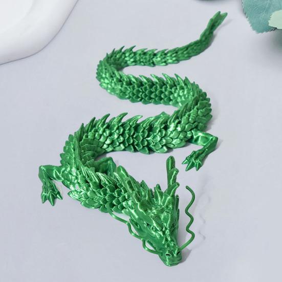 Socha čínského draka 3D tištěná figurka draka s pohyblivými klouby Dekorace na stůl se sochou draka pro domácí kancelář