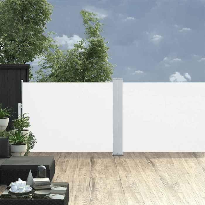 VidaXL Retractable Side Awning Side Awning Privacy Screen Sun Shelter Garden Terrace Balcony Outdoor UV Resistant 48473