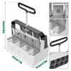 Promotion! Manual Soil Block Maker Double 1 Out 8 Soil Blocker Garden Tool Soil Block Maker Block Manufacturing Device