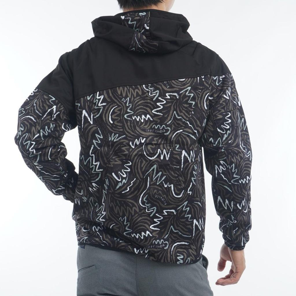 Coq Sportif Blouson Full Zip Windbreaker Water Repellent Light Rain Suitable Haori Sporty Golf LG4FWB04M BK00 L [Le Golf] Men's (Black)
