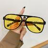 Vintage Men Women Fashion Designer Sunglasses Square Shades Eyewear Male Female Outdoor UV400 Sunglasses Double Beam Eyewear