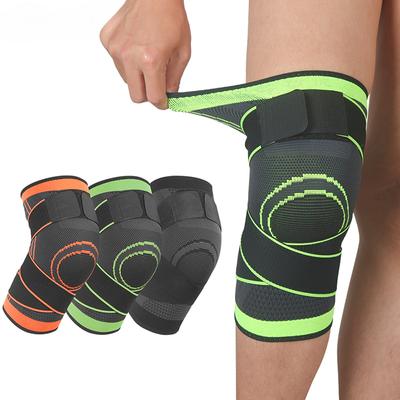 1pc Kneepad Pressurized Elastic Knee Pads Support Bandage Joint Knee Brace Protector Fitness Basketball Volleyball Sports