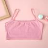 4pc/lot Kids Underwear Model 100% Cotton Girls Tank Top Candy Color Undershirt Girls Vest