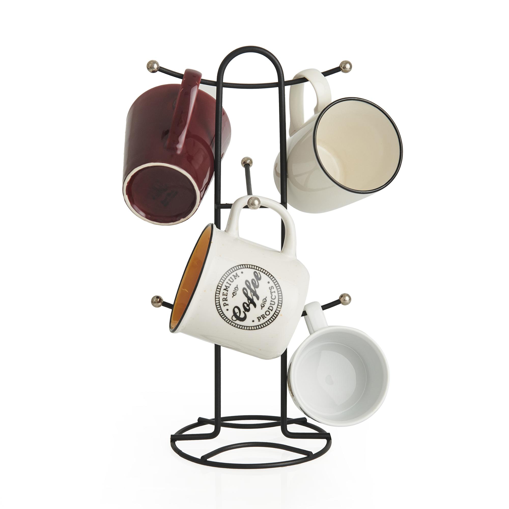 

Вешалка для кружек и чашек 15,5x32x15,5 cm чёрный