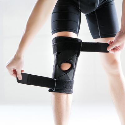 Sway Sports Kniebandage, verstellbarer Kollisionsschutz, offener Bergsteigen, Basketball, Sport-Kniebandage